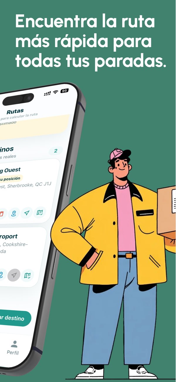 Captura de pantalla de la app RouteWise 2