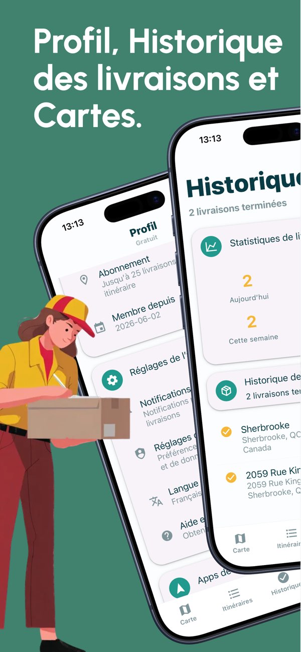 Capture d’écran de l’app RouteWise 4