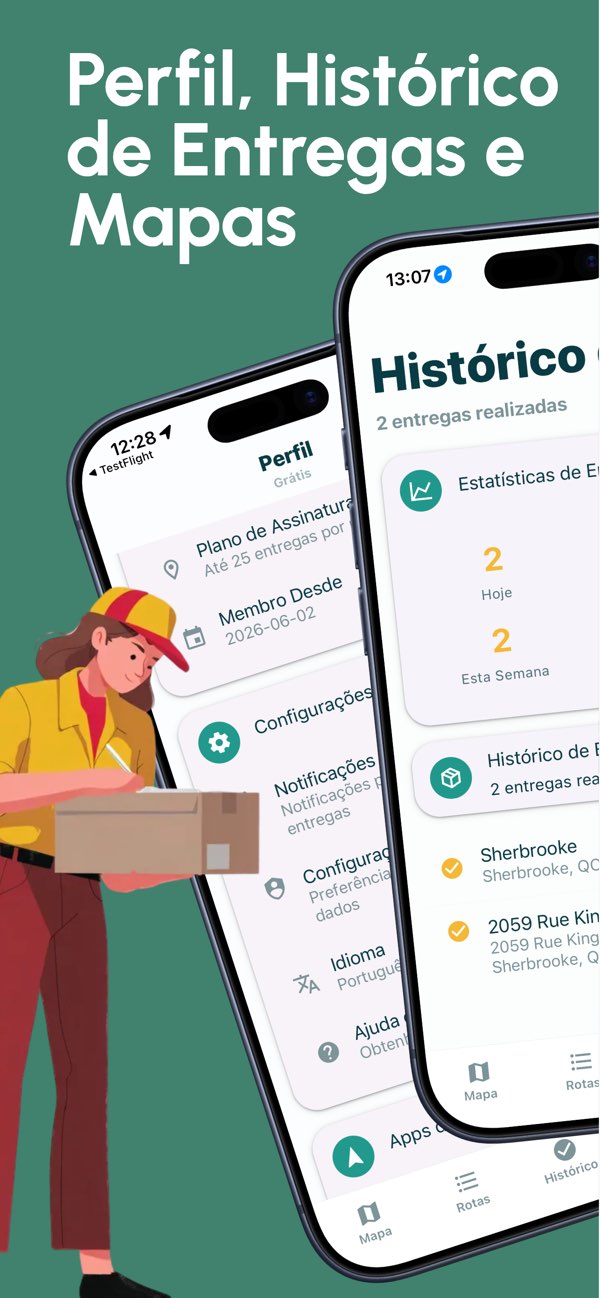 Screenshot do app RouteWise 4
